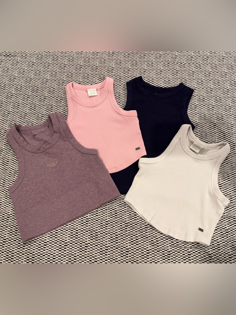 Zara Girls Ribbed Tank Tops Bundle (8/9)